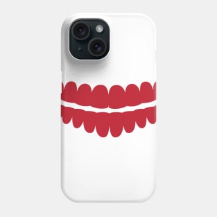 scary teeth face mask Phone Case