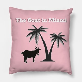 the goat in miami Pillow