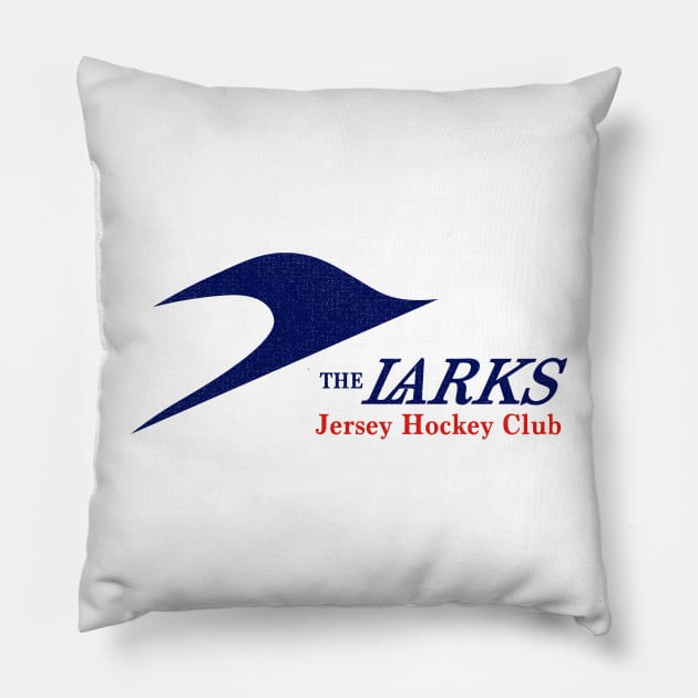 Defunct Jersey Larks Eastern Hockey League 1960 Pillow by LocalZonly