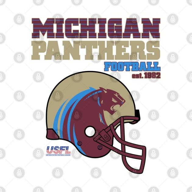 Michigan Panthers Football by Tee Arcade