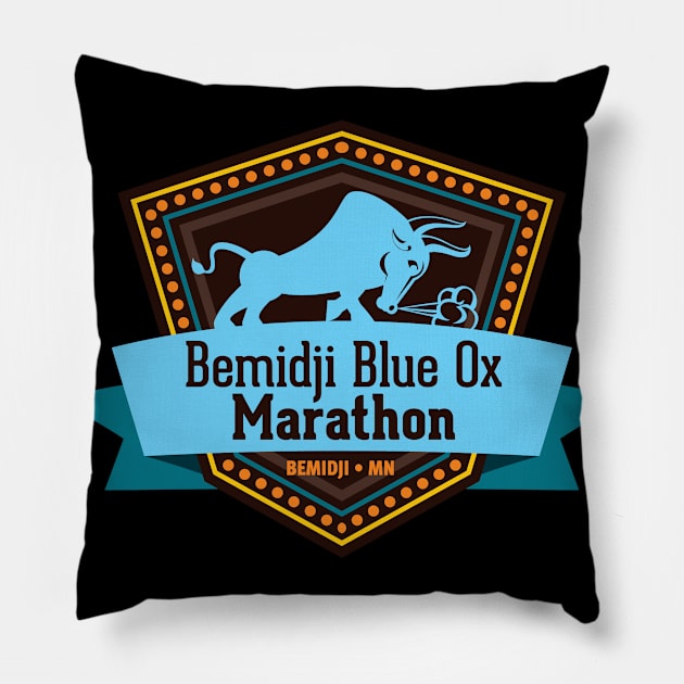 Bemidji Blue Ox Marathon Pillow by Blue Ox Marathon