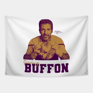 Gianluigi buffon brown vector Tapestry