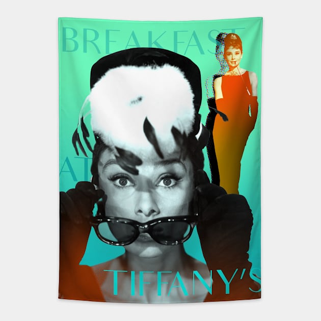 Her Favorite Breakfast _ Audrey Tapestry by Dez53