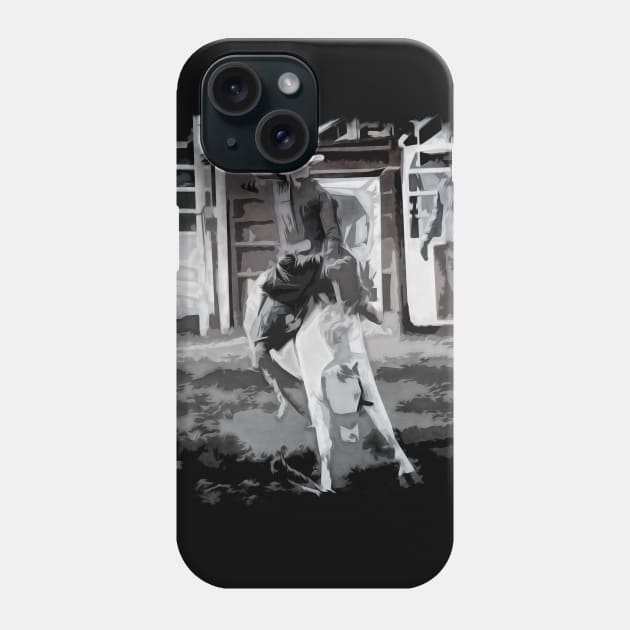 Rodeo Star - Bucking Bronco Rider Phone Case by Highseller