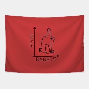 Duck Rabbit Chart Tapestry