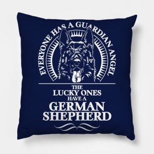 Proud K9 German Shepherd dog Guardian Angel Pillow