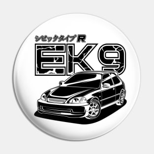 Civic EK9 - Black Print Pin