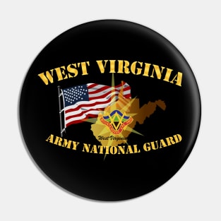 West Virginia - ARNG w Flag Pin