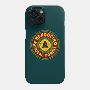 Mendocino National Forest California Vintage Phone Case