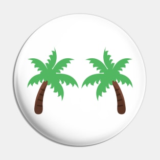 green palm/coconut tree illustration Pin