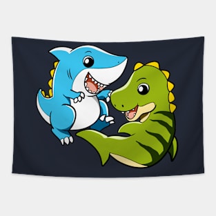 Dino Shark Tapestry