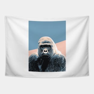 Retro Gorilla Art Tapestry