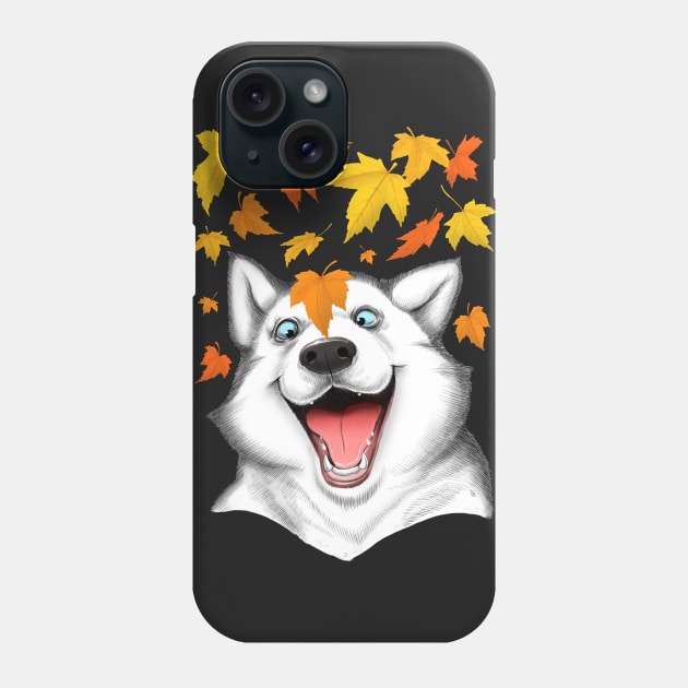 Autumn husky Phone Case by NikKor