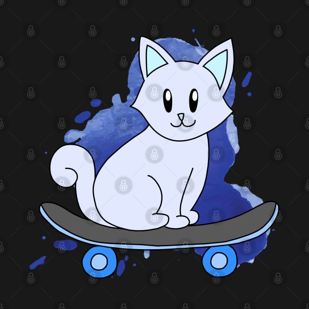 Blue Skater Cat by pako-valor