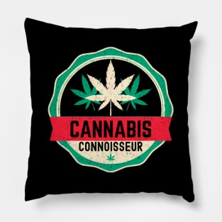 Weed Stoner Cannabis Connoisseur Marijuana Smoke Pillow