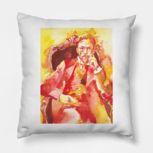 ANTON CHECHOV - watercolor portrait .4 Pillow