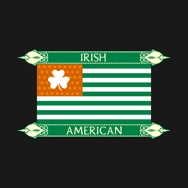 Irish American Flag by JMG Graphics LLC