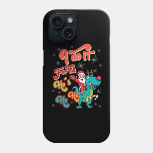 I do it for the Hos Santa Christmas Retro Ho's Funny Phone Case