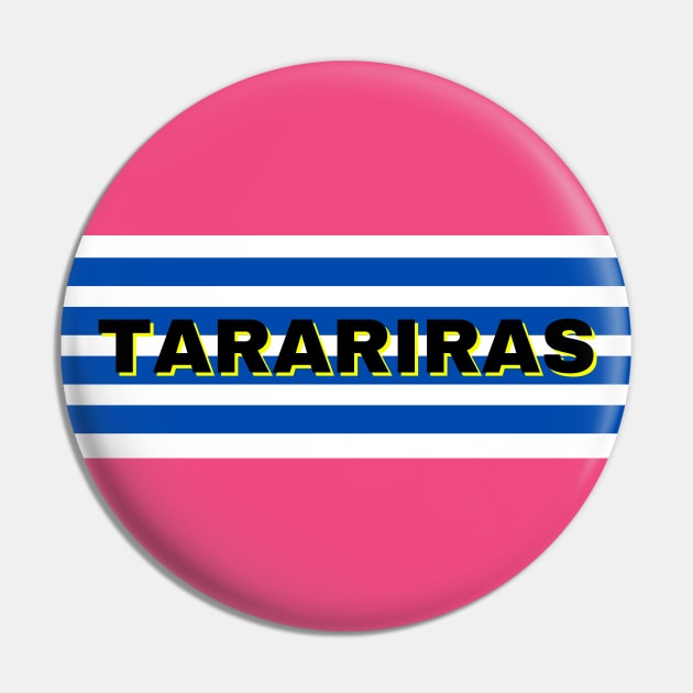 Tarariras City in Uruguay Flag Stripes Pin by aybe7elf
