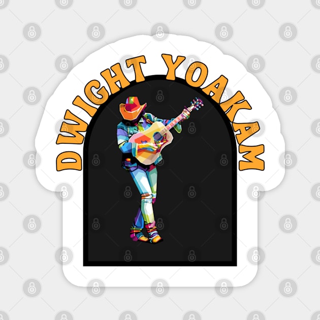 Dwight Yoakam Magnet by Hi.Nawi