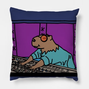 Music Producer Capybara Pillow