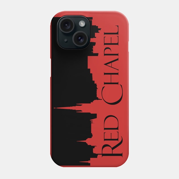 Red Chapel (Black silhouette) Phone Case by Dave