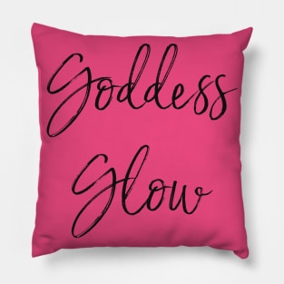 Goddess Glow Black Pillow