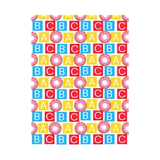 ABC And Biskit Colour Puzzle Design T-Shirt