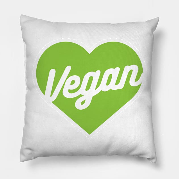 Vegan Heart Shirt Pillow by glutenfreegear