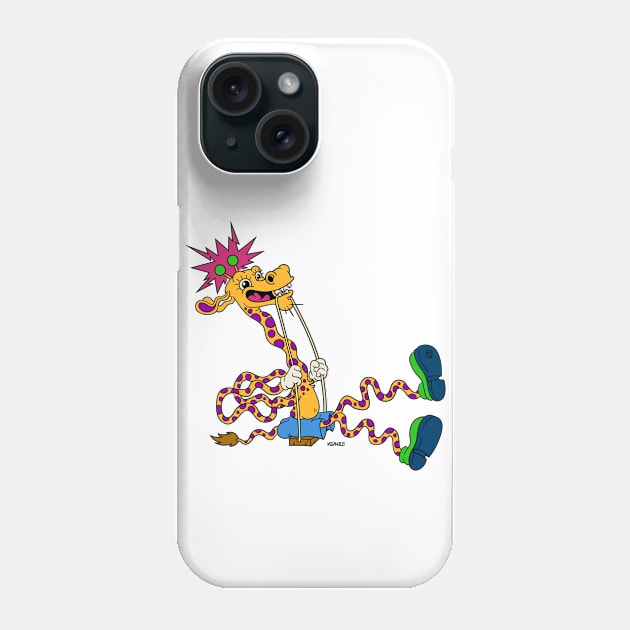 Psychedelic Giraffe Swing Phone Case by nocturnallygeekyme