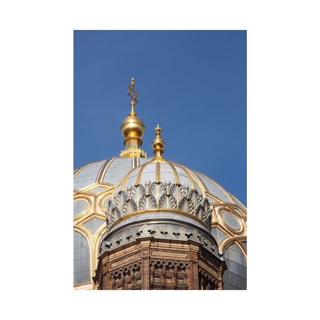 New Synagogue, Dome, Oranienburger Strasse,, Berlin, Germany by Kruegerfoto