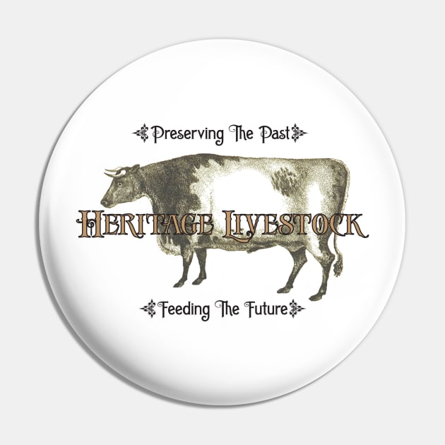 Heritage Livestock - Shorthorn Cow Pin by Shepherd