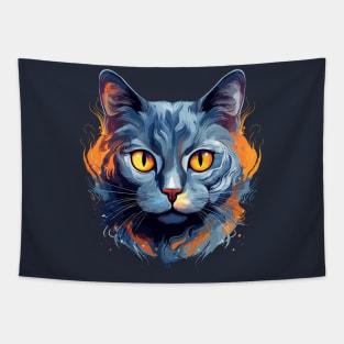 Russian Blue Cat Tapestry