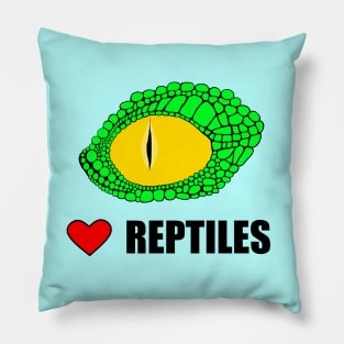 I Love Reptiles Pillow