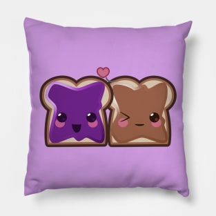 Kawaii Peanut Butter and Jelly Pillow