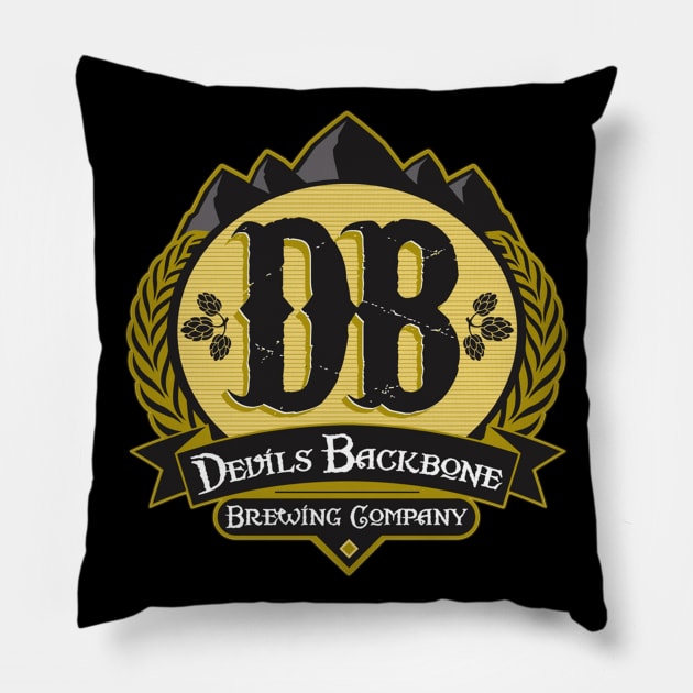 devils backbone Pillow by nitnotnet