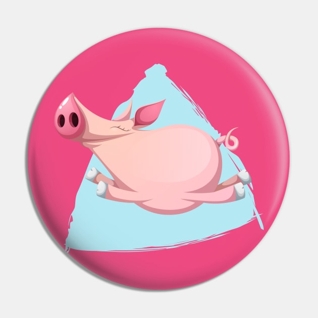 Happy Pig Pin by TomCage