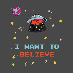 I Want To Believe UFO Doodle T-Shirt