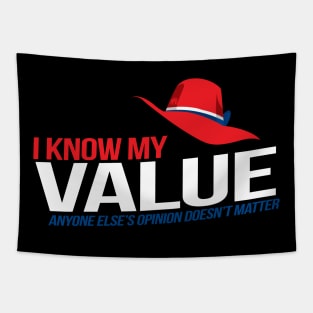 I Know m My Value Tapestry