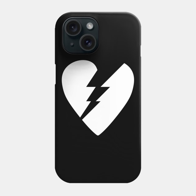 Broken Flash Heart Phone Case by TMBTM