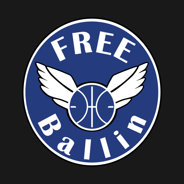 Free Ballin Funny Basketball Shirt by halfkneegrow