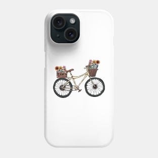 Wildflower Bicycle Cottagecore Phone Case