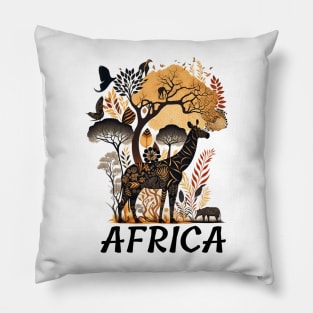 african savannah africa Pillow