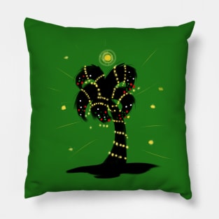 Christmas palm tree Pillow