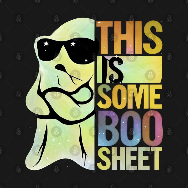 Funny This Is Some Boo Sheet Ghost Retro Halloween Costume. by masterpiecesai