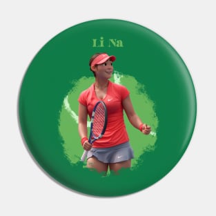 Li Na cartoon Pin