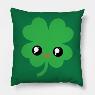 Cute Irish Shamrock Kawaii Pillow