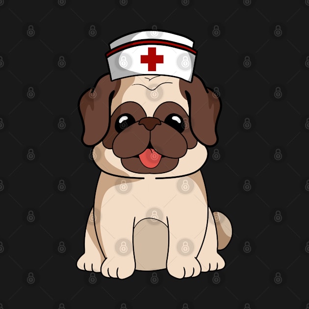 Cute Pug Nurse International Nurse Day by TheBeardComic