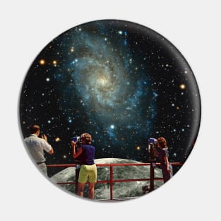 Galaxy view collage art Pin