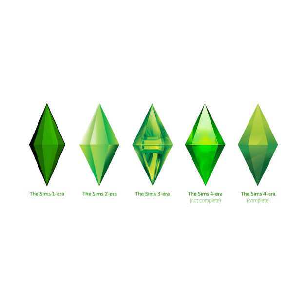 Evolution Of The Plumbob The Sims T Shirt Teepublic